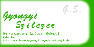 gyongyi szilczer business card